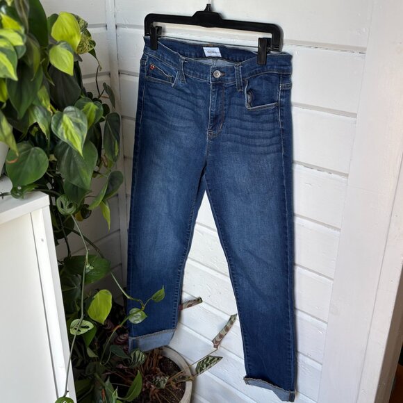 Hudson Natalie Dianna Mid Rise Slim Boyfriend Jeans - Picture 1 of 9